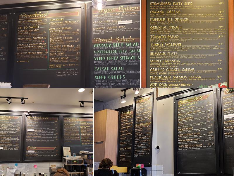 Bread Co. Menu