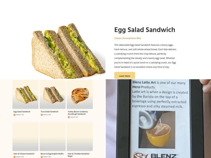 Blenz Coffee Menu