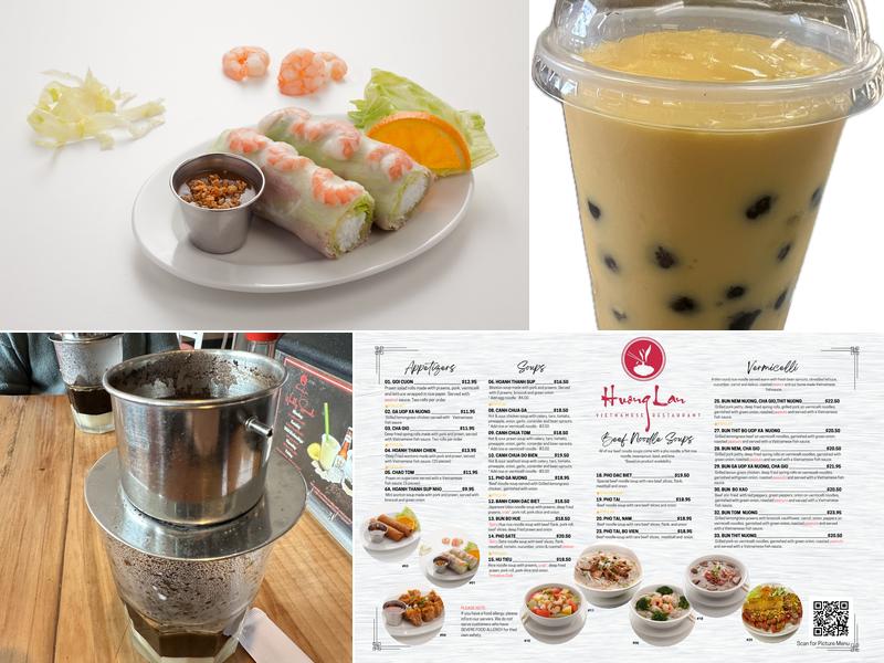 Huong Lan Vietnamese Restaurant Menu