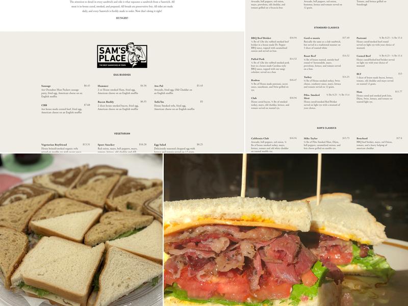 Sam's Place Menu