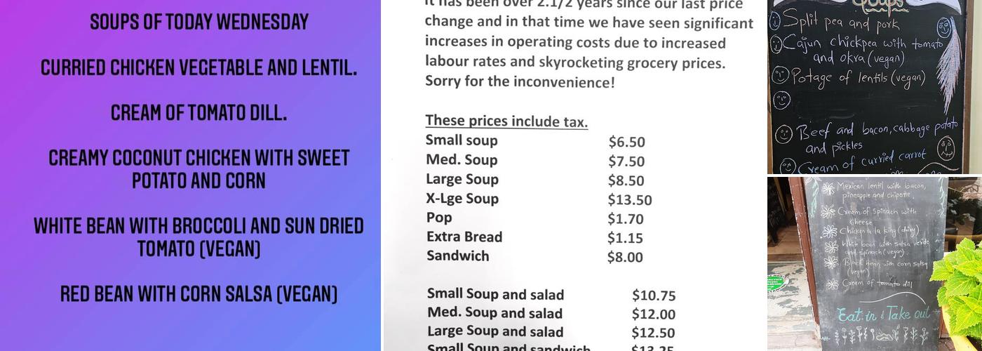 Soupcon Menu