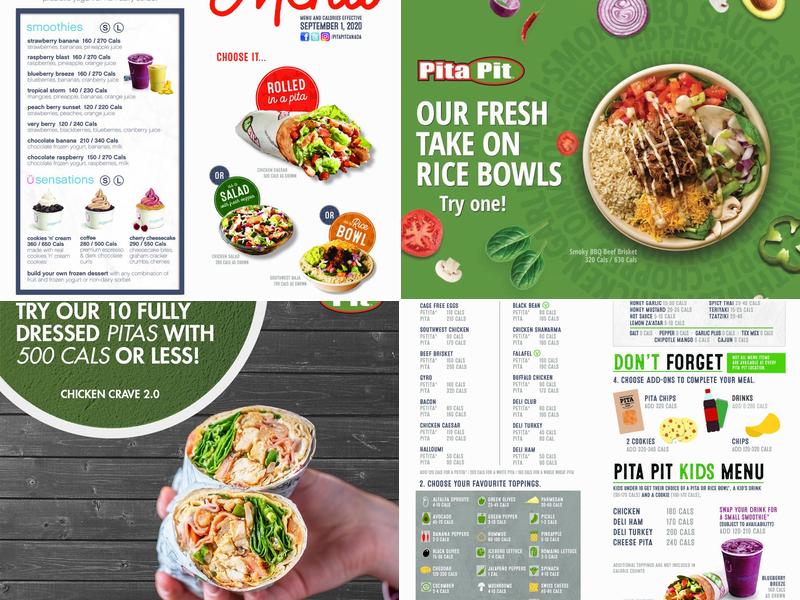 Pita Pit Menu