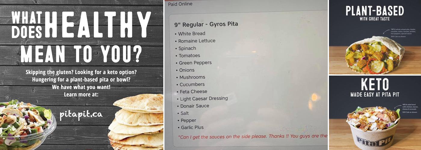 Pita Pit Menu