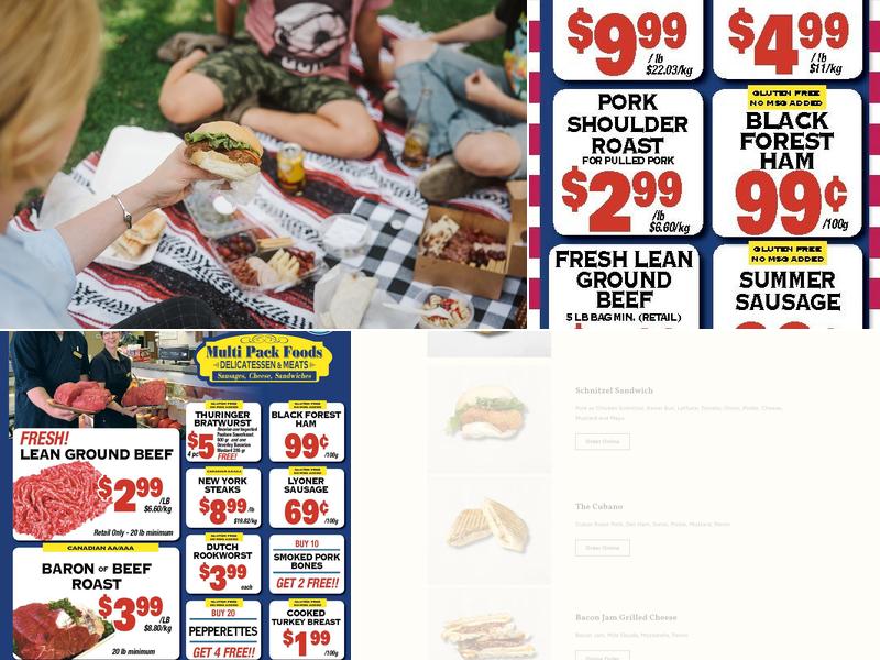 Gunthers Deli, Catering and Charcutiers Menu