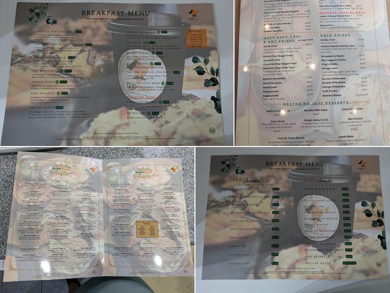 Gup Shup - Chit Chat Chai Menu