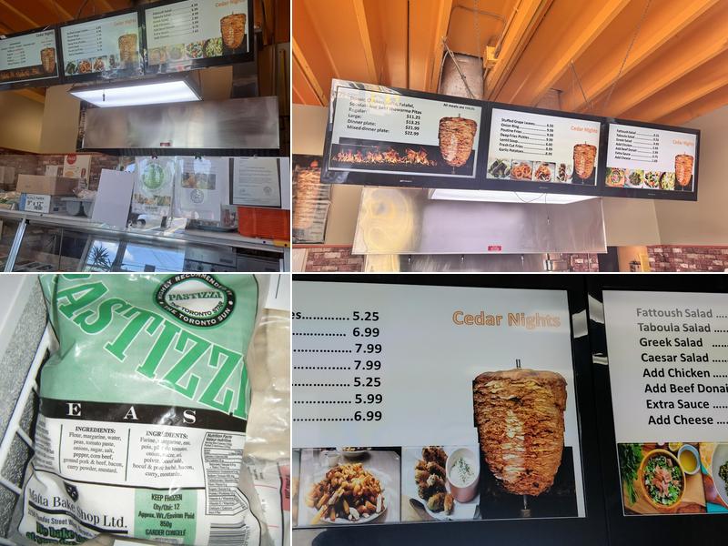 Cedar Nights Menu