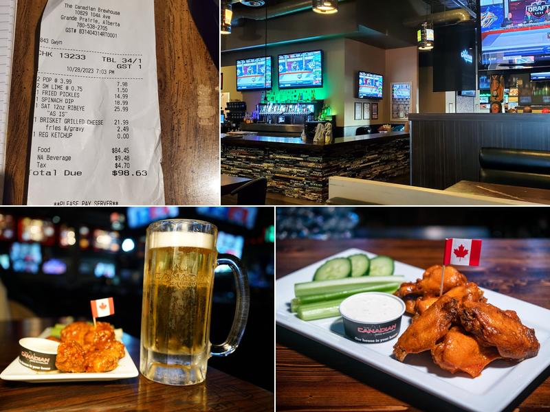 The Canadian Brewhouse (Grande Prairie) Menu