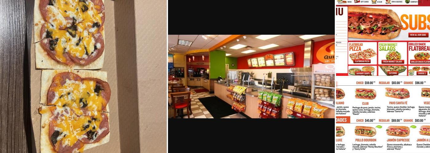 Quiznos Menu