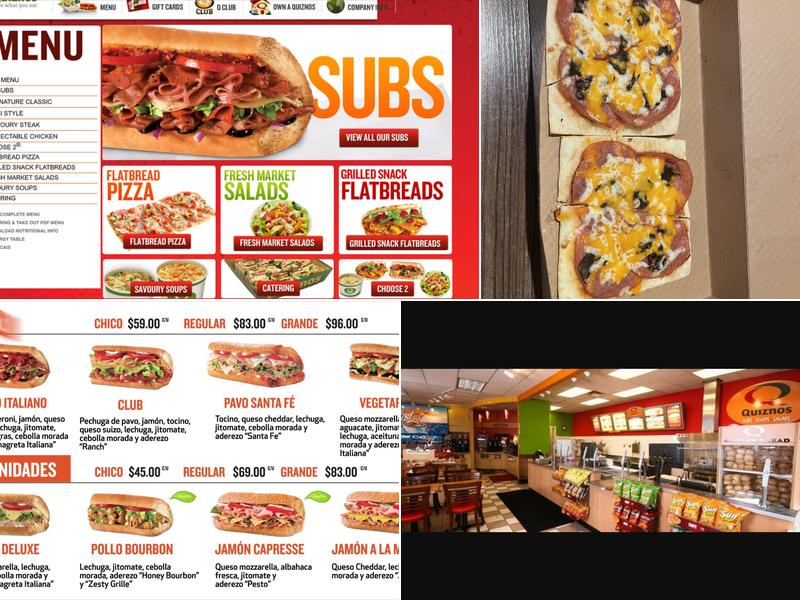 Quiznos Menu