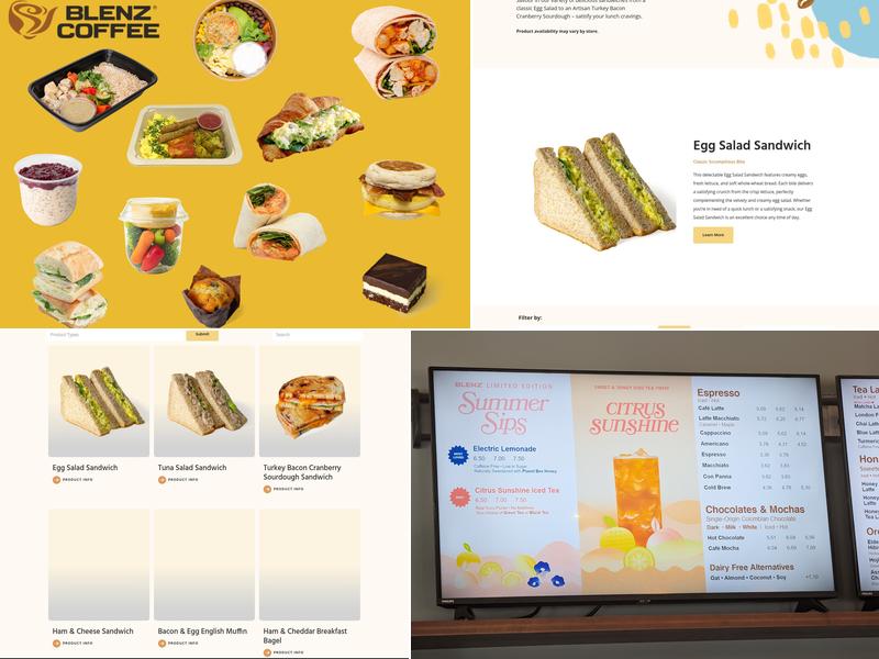 Blenz Coffee Menu