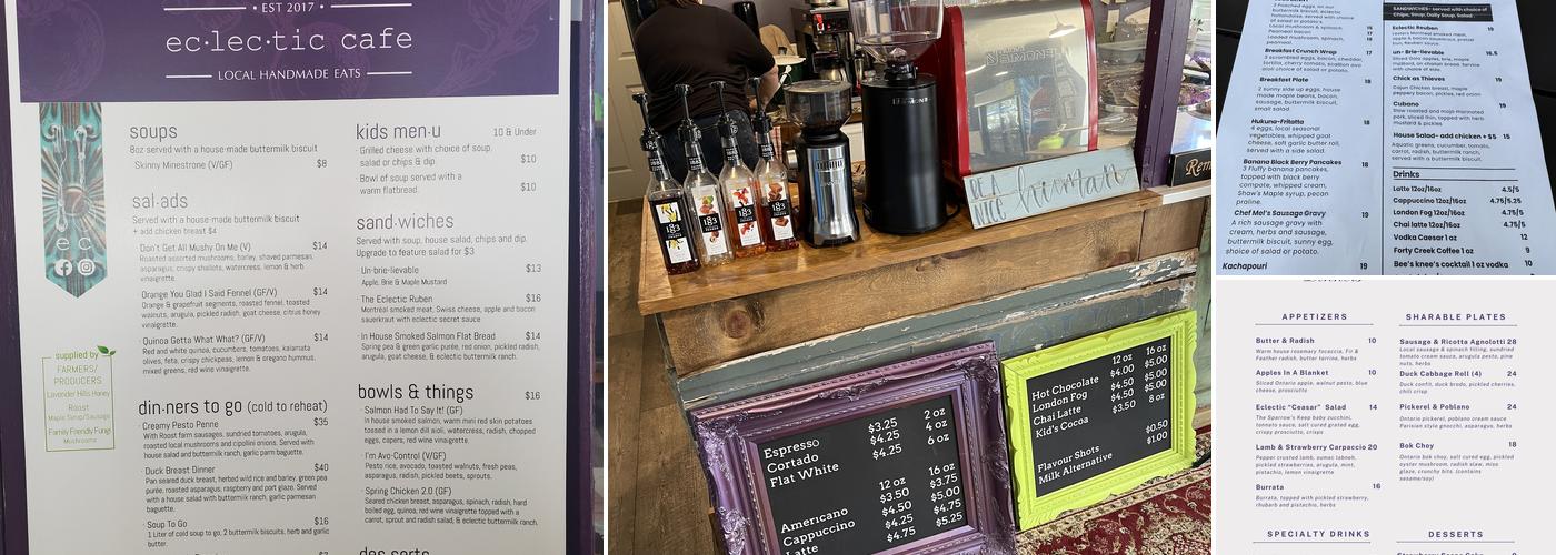Eclectic Café & Catering Menu