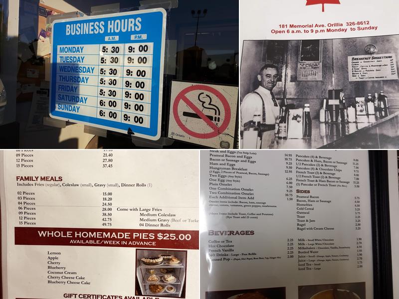 Hills Maple Leaf Restaurant Menu