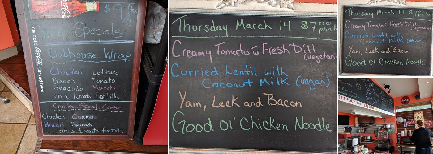 The Soup Pot Menu