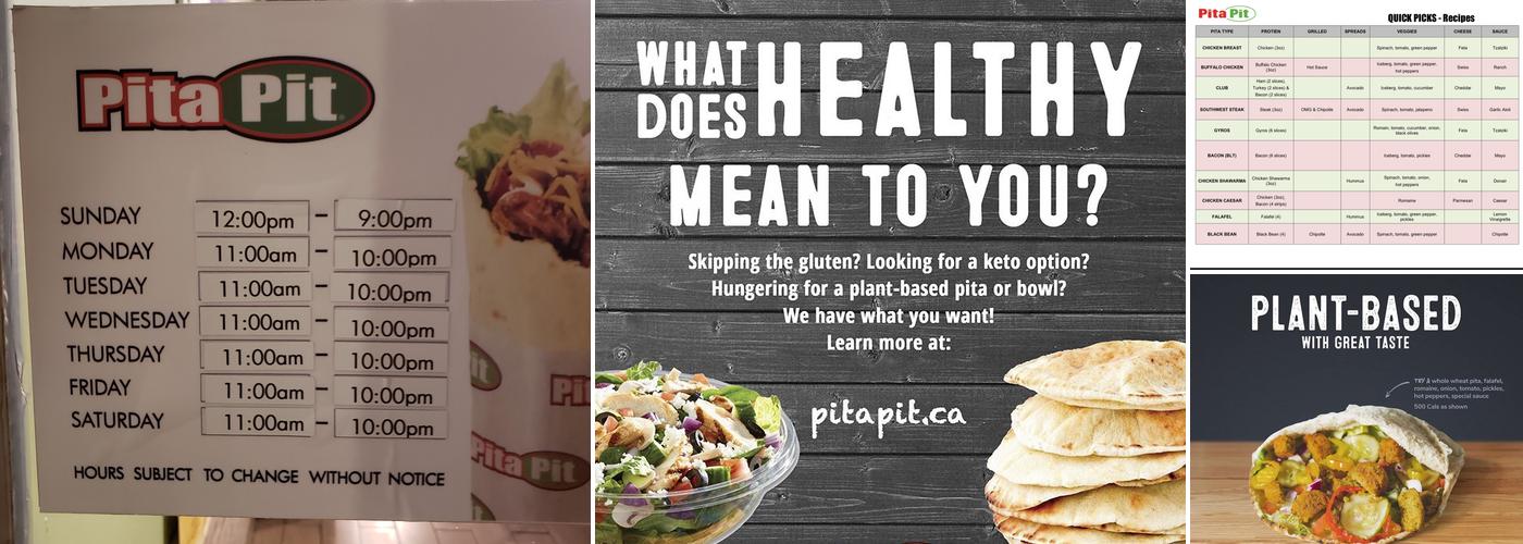 Pita Pit Menu