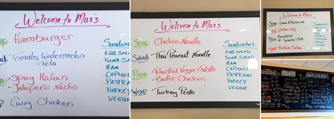 Max's Place Menu