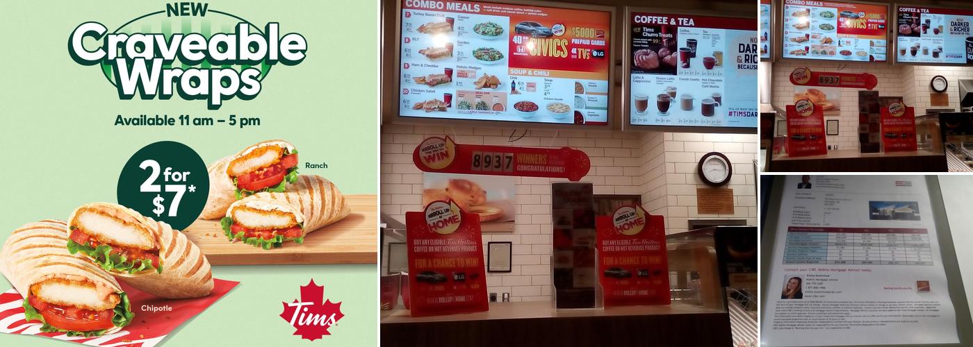 Tim Hortons Menu