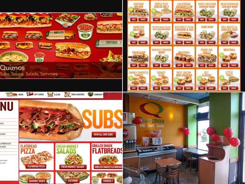 Quiznos Menu