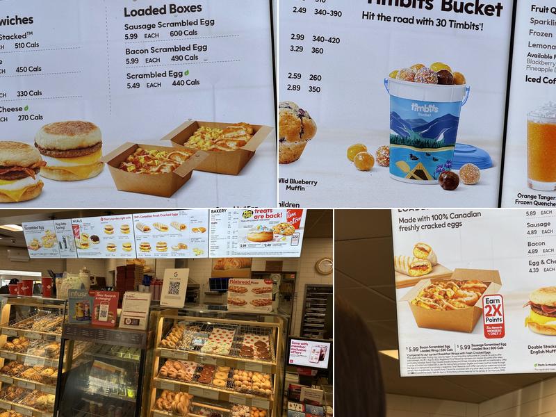 Tim Hortons Menu