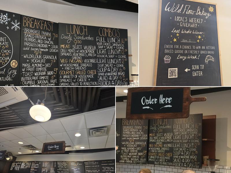Wild Flour Bakery Menu