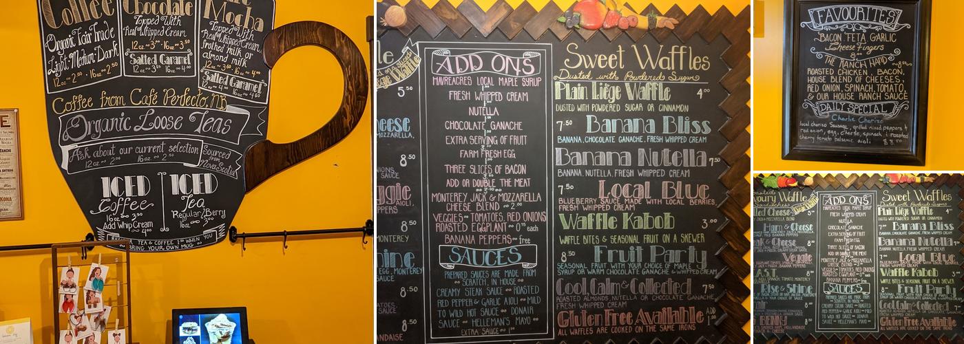 Waffle Bus Stop Inc. Menu