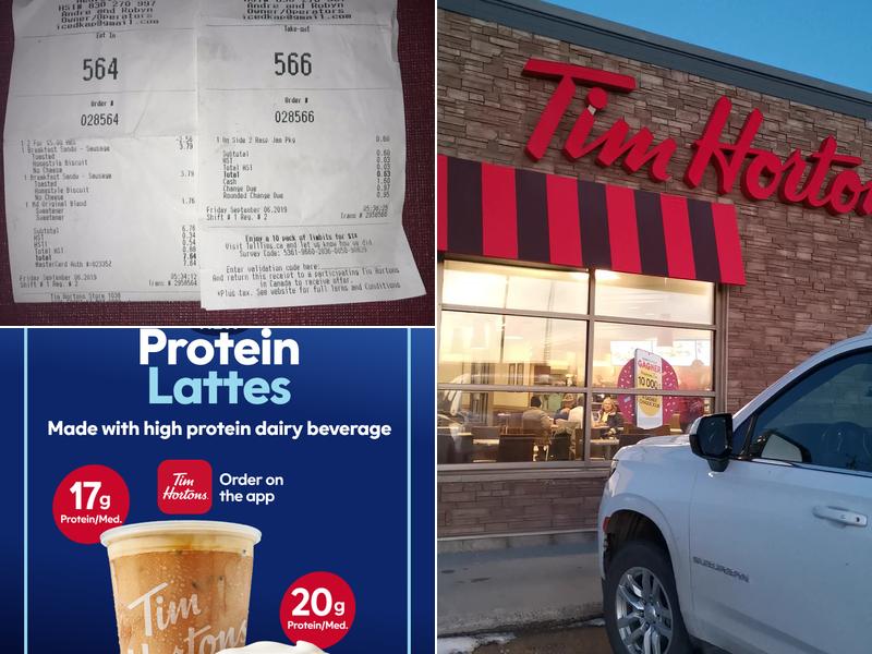 Tim Hortons Menu