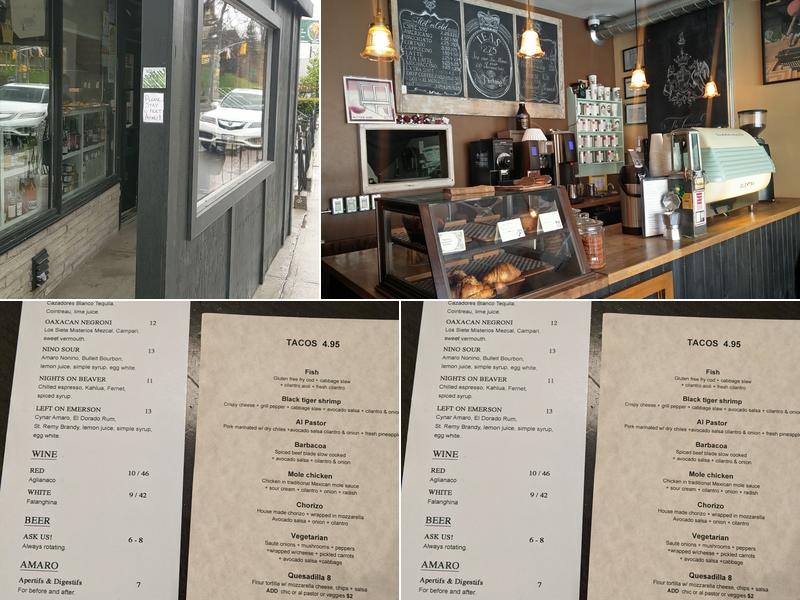 The Sovereign Cafe Menu