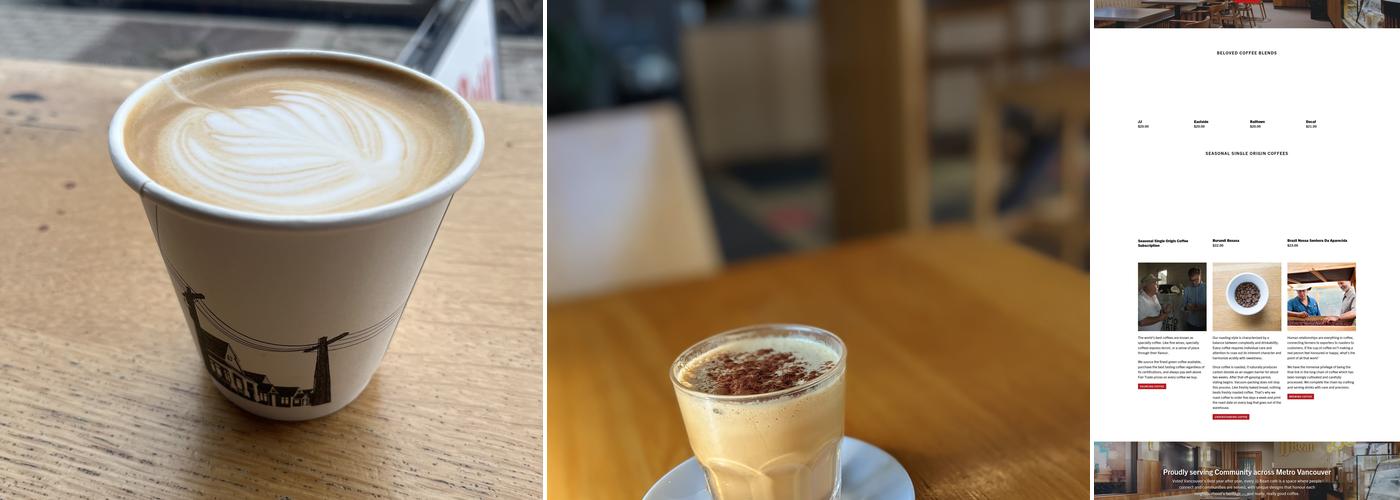 JJ Bean Coffee Roasters Menu