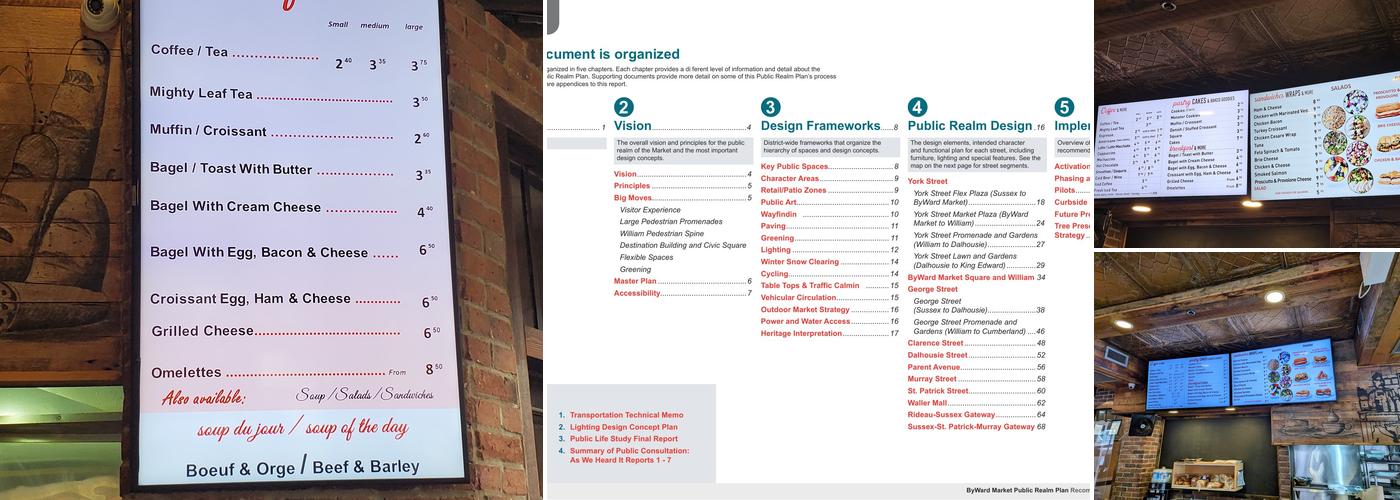 Byward Café Menu