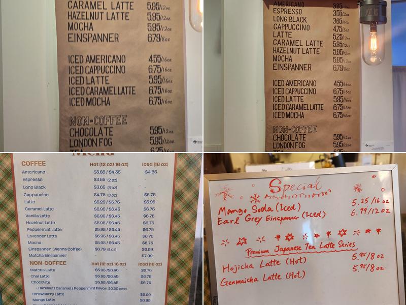 HIDDEN CORNER Menu