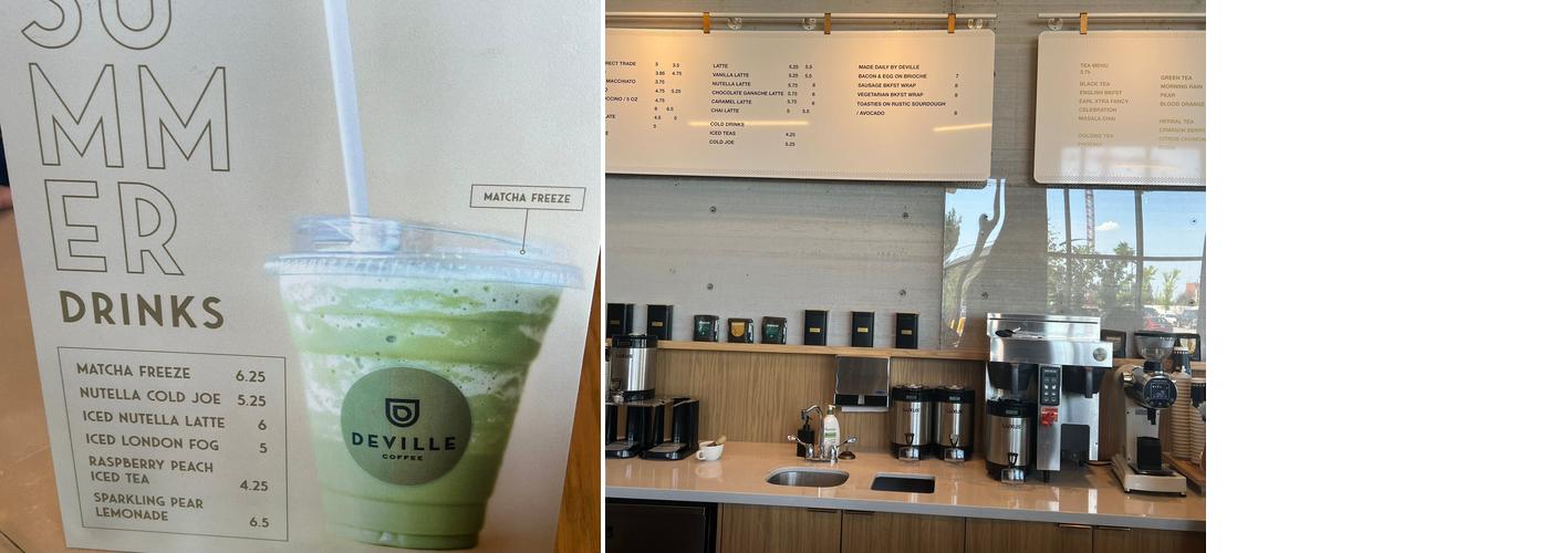 Deville Coffee Menu