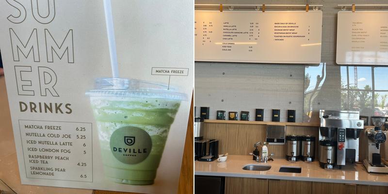 Deville Coffee Menu