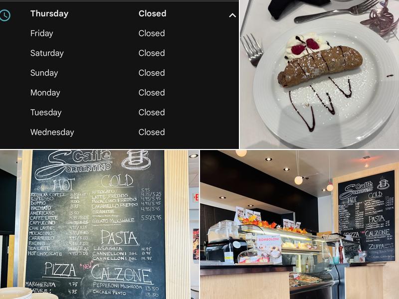 Caffè Sorrentino Menu