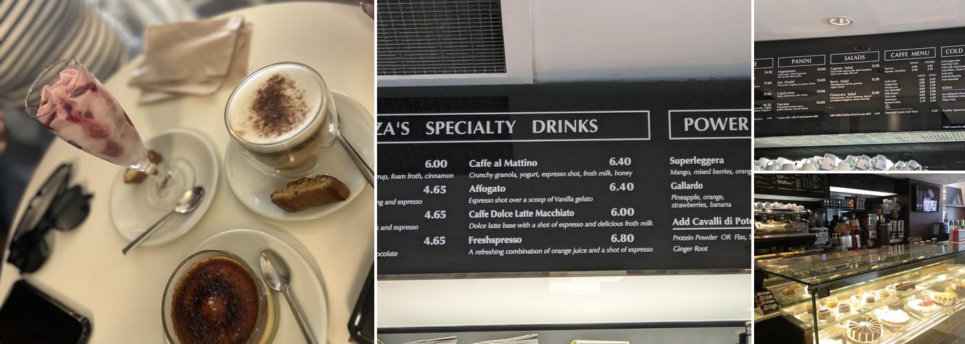 Mezza Caffe Menu