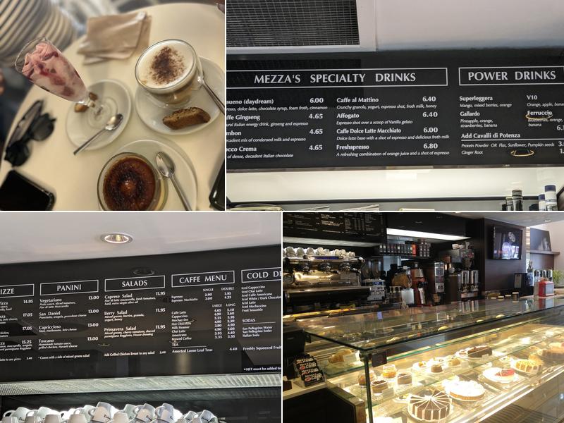 Mezza Caffe Menu
