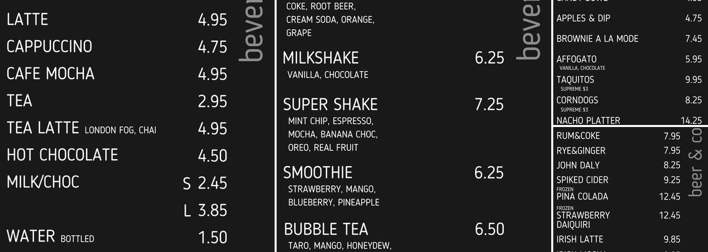 Mancala Monk Board Game Cafe Hamilton Menu