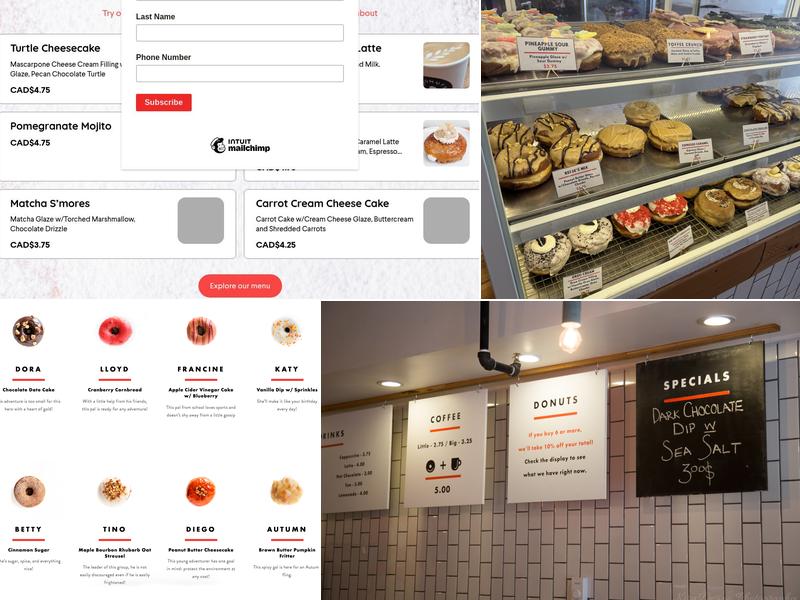 Bronuts & Coffee Menu