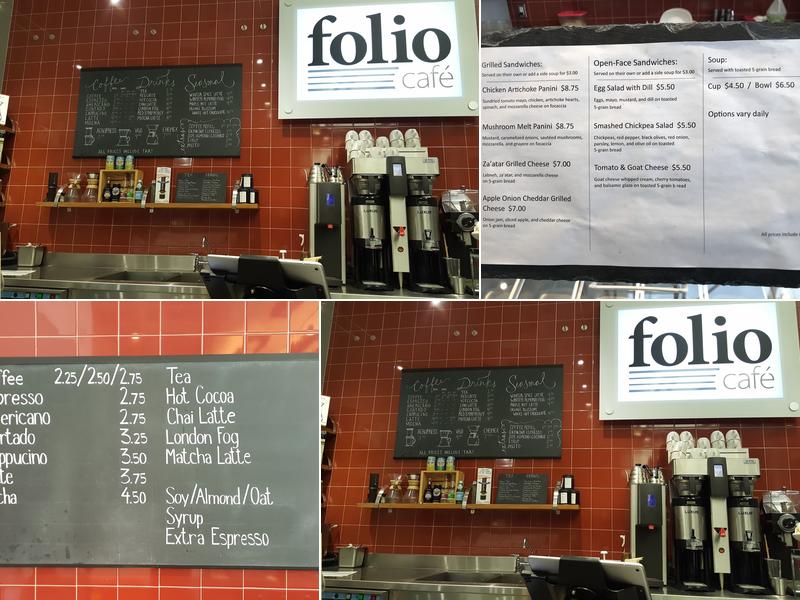 folio café Menu