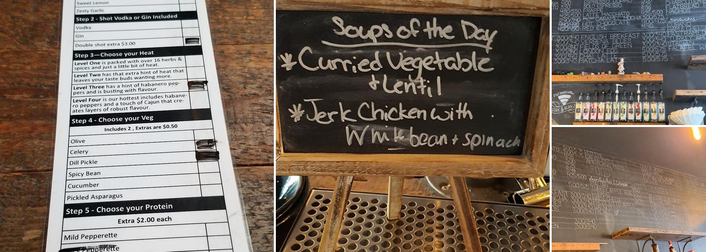 Cork & Bean Menu