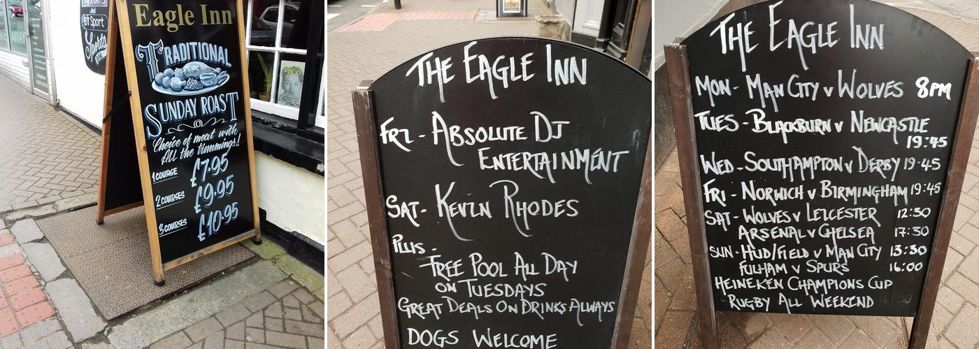 The Eagle Inn Menu