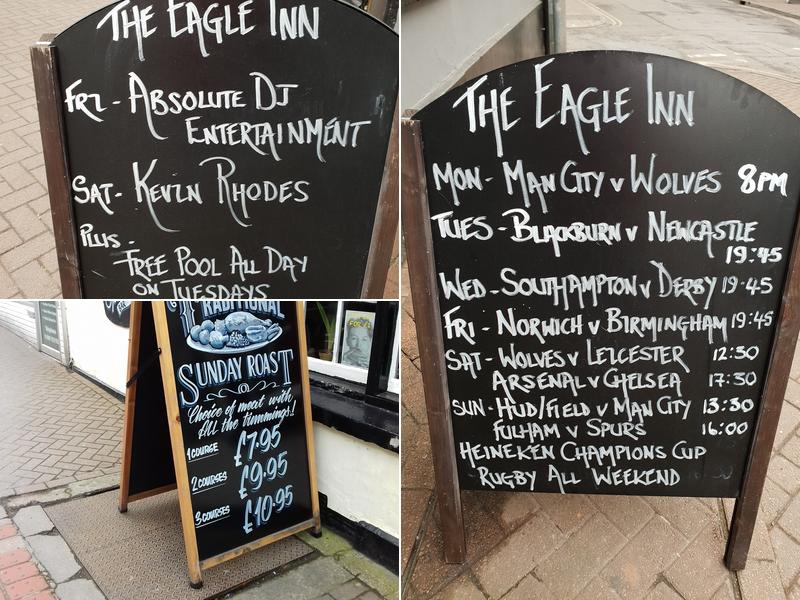 The Eagle Inn Menu