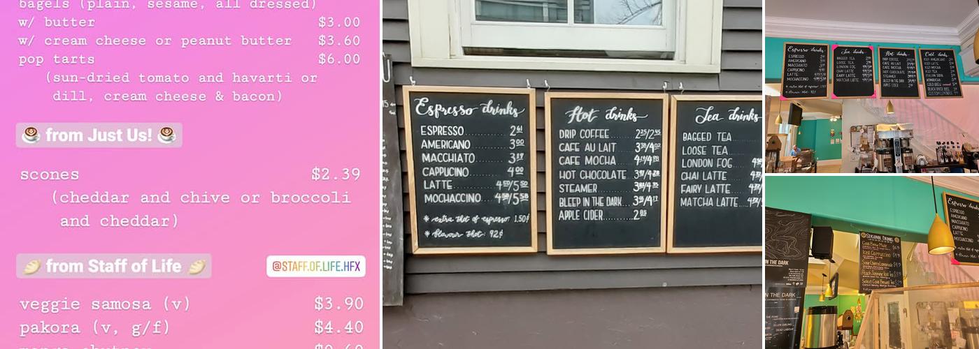 Glitter Bean Cafe Menu