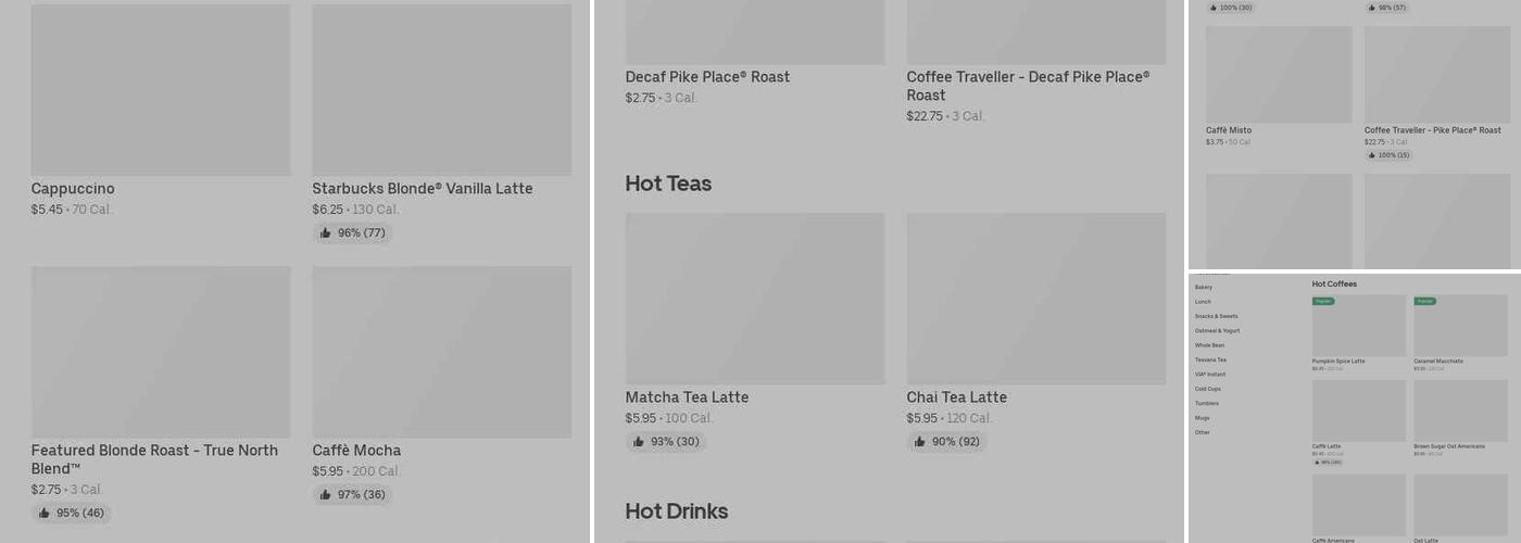 Starbucks Menu