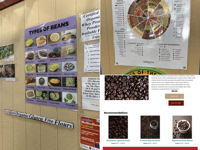 Hasbeans Ltd. Menu