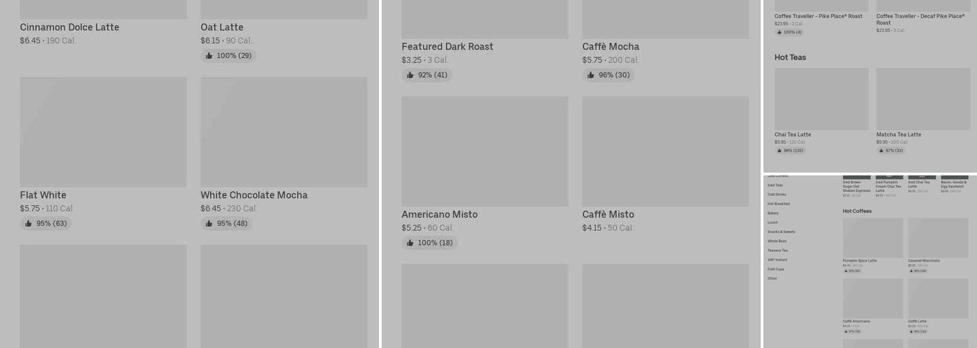 Starbucks Menu