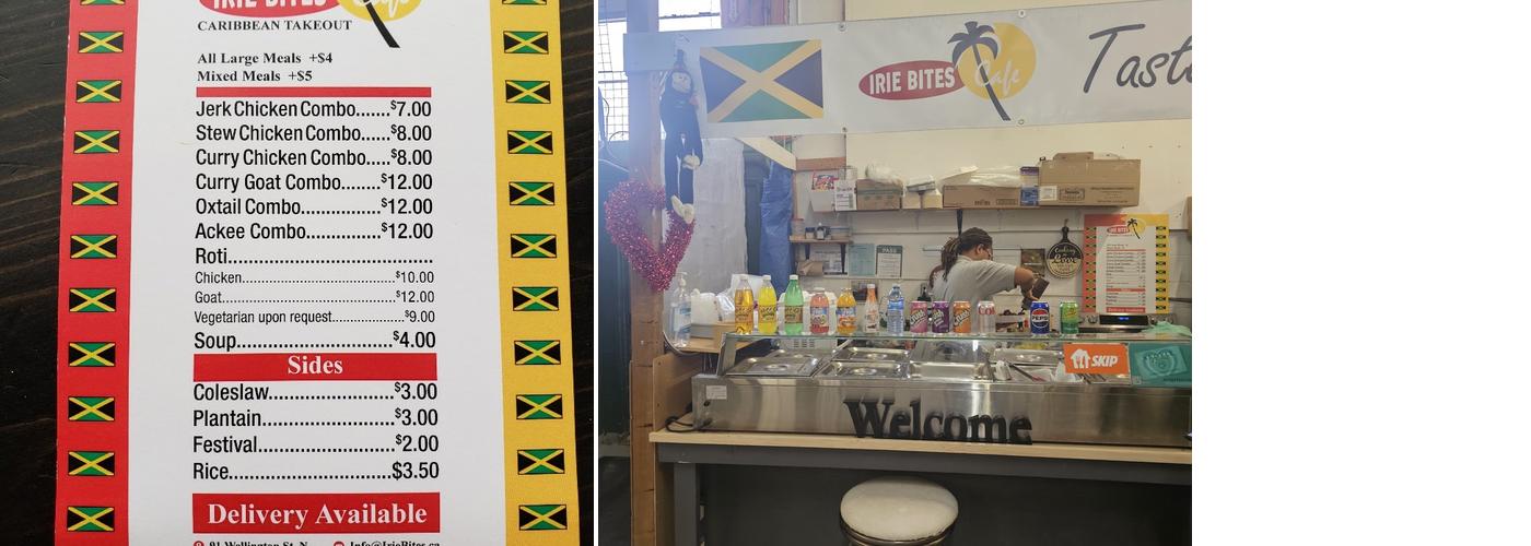 Irie Bites Cafe Menu