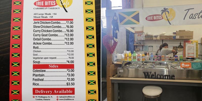 Irie Bites Cafe Menu