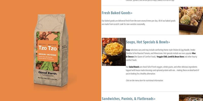 Good Earth Coffeehouse - Hill Tower Menu