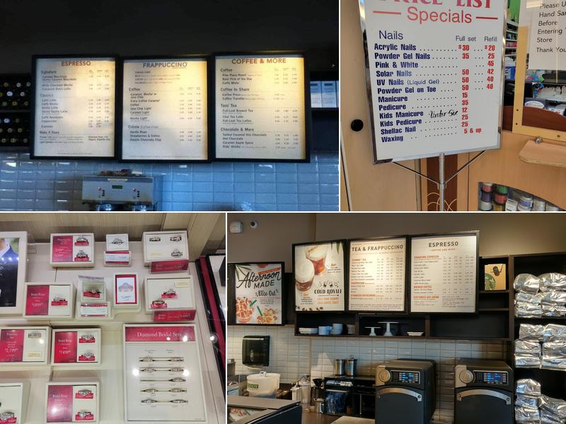 Starbucks Menu