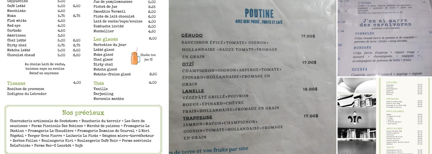Aragon Café Menu