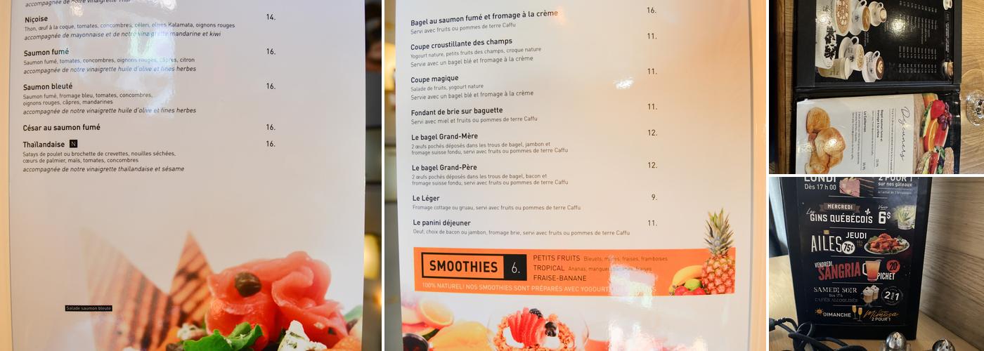 Caffuccino Menu
